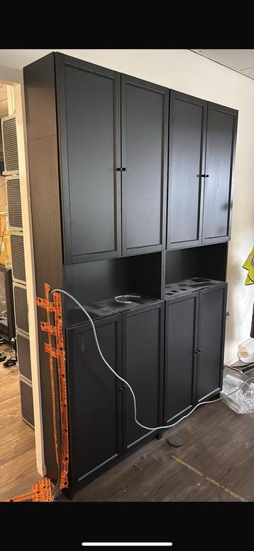 Twee zwarte billy oxberg kasten - afbeelding 2