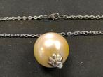 XL Parel Ketting Size: 24/45/50cm, Sieraden, Tassen en Uiterlijk, Kettingen, Overige materialen, Verstelbaar, Verzenden, Wit