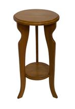 Vintage Plantentafeltje Bijzettafeltje in licht Eiken, Minder dan 55 cm, Gebruikt, Vintage, 60 cm of meer