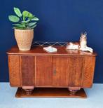 Vintage Dressoir in Art Deco style, symmetrisch fineer, Ophalen, Gebruikt, 100 tot 150 cm, Vintage