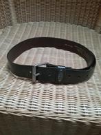 Bruine leren riem, lengte 85 cm,, breedte 4 cm., 80 tot 90 cm, Echt leder, Tailleriem, Ophalen of Verzenden