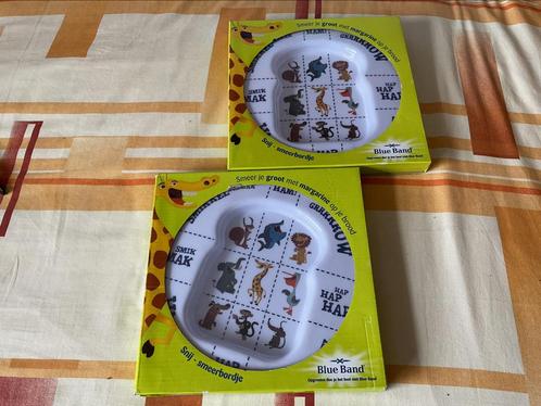 2 Nieuwe plastic kinder bordjes van Blue Band, Huis en Inrichting, Keuken | Servies, Nieuw, Bord(en), Overige stijlen, Ophalen of Verzenden