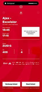 1kaart Ajax-Excelsior, Eén persoon