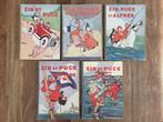 Zig et Puce, Alain Saint-Ogan, Kuifje, Hergé, 5 albums, 1e d, Meerdere stripboeken, Ophalen, Gelezen