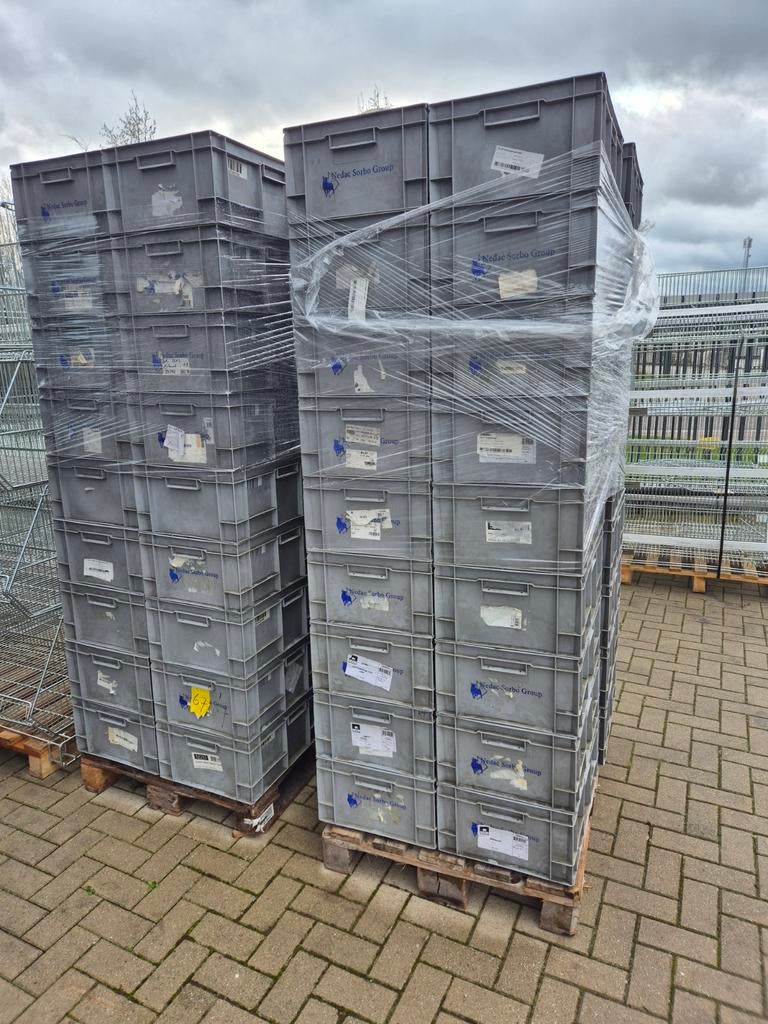 Magazijnbakken 600x400x240mm - Kunststof, Zakelijke goederen, Kantoor en Winkelinrichting | Magazijn, Stelling en Opslag, Ophalen of Verzenden