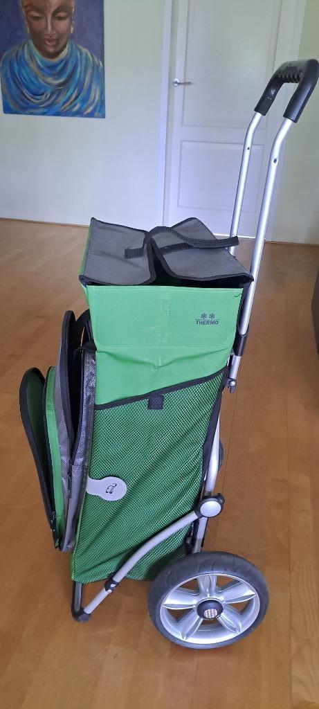Boodschappentrolley, Sieraden, Tassen en Uiterlijk, Tassen | Reistassen en Weekendtassen, Zo goed als nieuw, Zwart, 30 cm of meer