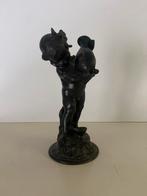 Bronzen beeldje - Cupido met kruik, Ophalen of Verzenden