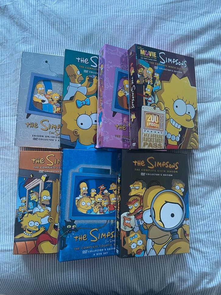 Simpsons DVD's Seizoen 1, 3, 4, 6, 8, 9, 10, Cd's en Dvd's, Dvd's | Tv en Series, Zo goed als nieuw, Komedie, Boxset, Alle leeftijden