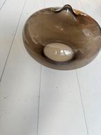 Druppel lamp van Dijkstra retro rookglas, Ophalen of Verzenden