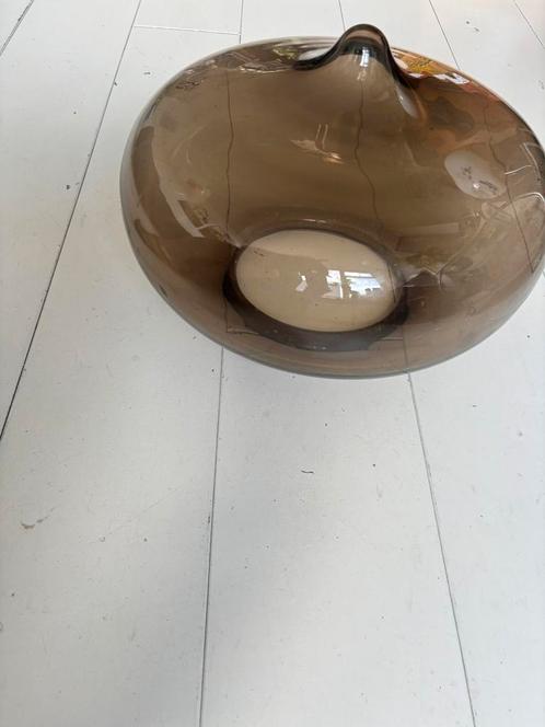 Druppel lamp van Dijkstra retro rookglas, Verzamelen, Retro, Ophalen of Verzenden
