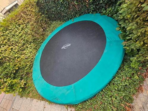 Trampoline Berg Favorite inground 330 cm groen, Kinderen en Baby's, Speelgoed | Buiten | Trampolines, Zo goed als nieuw, Ophalen