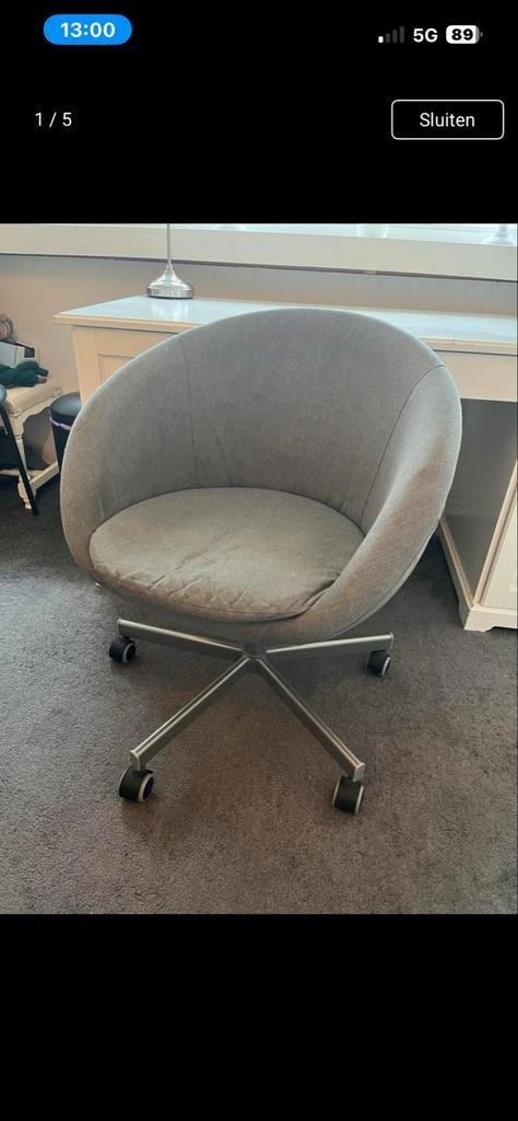 Ikea Skruvsta bureaustoel - Nette staat!, Huis en Inrichting, Bureaustoelen, Gebruikt, Bureaustoel, Grijs, Ophalen