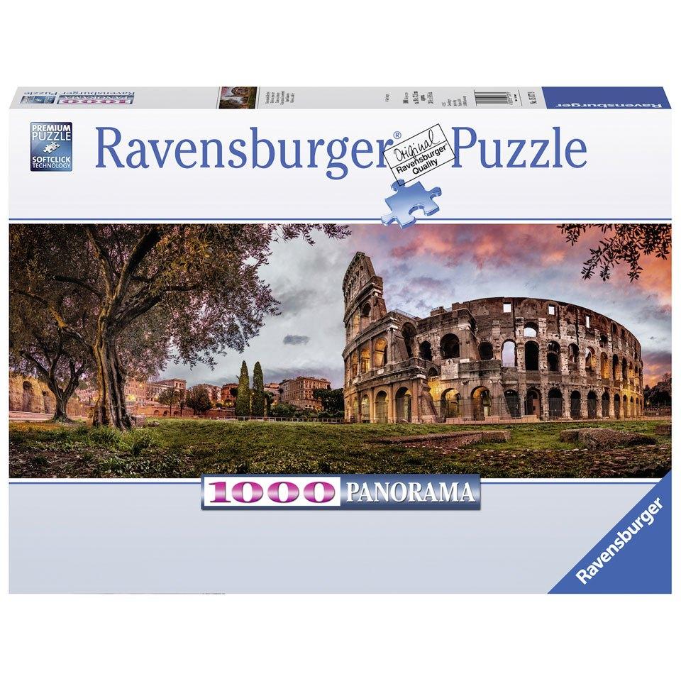 Ravensburger: Panorama: Colosseum in het Avondrood 1000 stuk, Ophalen of Verzenden, 500 t/m 1500 stukjes, Nieuw, Legpuzzel