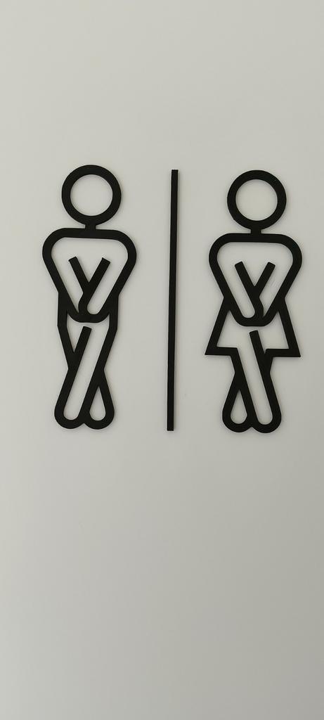 Wc bordje, Huis en Inrichting, Overige Huis en Inrichting, Nieuw, Ophalen of Verzenden