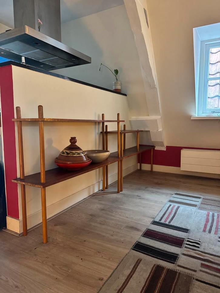 Mid Century Stokkenkast Wilhelm Lutjens, Huis en Inrichting, Kasten | Stellingkasten, Gebruikt, Ophalen
