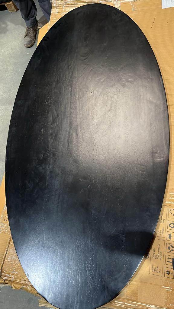 Tafelblad ovaal - Eettafelblad - 180x90 cm - Mangohout, Huis en Inrichting, Tafels | Eettafels, Nieuw, 50 tot 100 cm, 150 tot 200 cm
