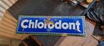 Oud Emaille Reclamebord Chlorodont Tandpasta, Ophalen of Verzenden