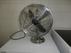 Vintage zware chromen tafel ventilator, Ophalen, Gebruikt, Tafelventilator