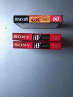 Nieuwe Maxell en Sony cassettes, 2 t/m 25 bandjes, Overige genres, Ophalen of Verzenden, Nieuw in verpakking