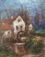 Waltère Neuhof (1904-1982) - Watermolen aan de Jeker, Antiek en Kunst, Kunst | Schilderijen | Klassiek, Ophalen of Verzenden