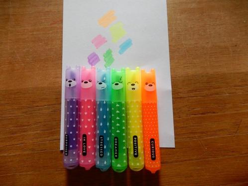 Legami Teddy's Mood set van 6 mini markers ZGAN, Diversen, Schoolbenodigdheden, Zo goed als nieuw, Verzenden