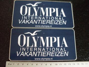2x sticker olympia internationaal vakantie reizen logo beschikbaar voor biedingen