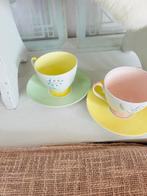 Queen Anne Glade 4x antiek postel porselein kop en schotels, Ophalen of Verzenden