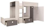 Maxim Multifunctioneel Stapelbed - 90x190 - Antraciet