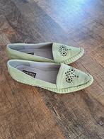 Nieuwe leren,suède mintgroene moccasins maat 38, Ophalen of Verzenden, Nieuw, Groen, Sneakers of Gympen