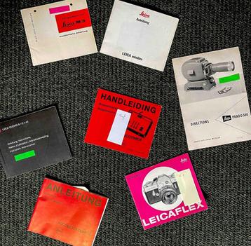 Veel Leica handleidingen M, R, Projectie etc beschikbaar voor biedingen