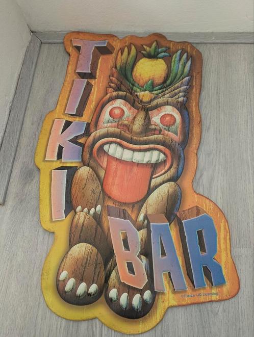 Tiki Bar Metalen Bord - Vintage Decoratie, Huis en Inrichting, Woonaccessoires | Overige, Gebruikt, Ophalen of Verzenden