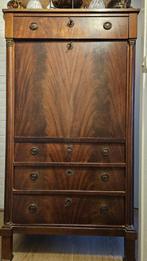 Mooie Mohonie Houten Klepsecretaire, Antiek en Kunst, Antiek | Meubels | Kasten, Ophalen