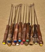 Jaren '70 fondue vorken, Antiek en Kunst, Antiek | Bestek, Ophalen of Verzenden