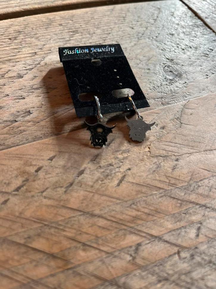 Os, Sieraden, Tassen en Uiterlijk, Oorbellen, Nieuw, Hangers, Overige materialen, Zilver, Ophalen of Verzenden