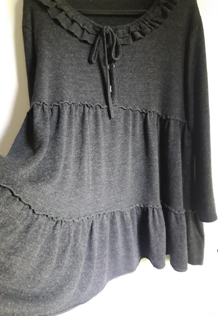 HelloGoodbye Mooie Tuniek-Trui Antraciet ca. mt46/48 zie afm, Kleding | Dames, Truien en Vesten, Gedragen, Maat 46/48 (XL) of groter