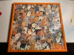Katten puzzel in lijst, Ophalen, Gebruikt, Legpuzzel