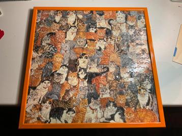 Katten puzzel in lijst beschikbaar voor biedingen