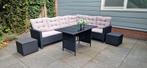 Tuinbank 6-delige lounge zithoek voor tuin/terras, Ophalen, Zo goed als nieuw