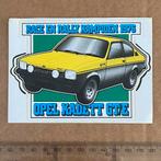 sticker opel kadett, Verzamelen, Stickers, Verzenden, Zo goed als nieuw, Auto of Motor