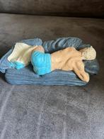 Vintage Gipsen Beeldje uit de jaren '80, Verzamelen, Ophalen of Verzenden, Zo goed als nieuw, Mens