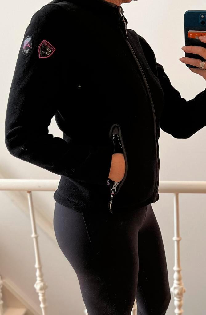 Falcon ski vest zwart S ️, Kleding | Dames, Wintersportkleding, Zo goed als nieuw, Trui, Maat 36 (S), Ophalen of Verzenden