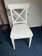 4 Witte stoeltjes, Huis en Inrichting, Stoelen, Ophalen, Gebruikt, Wit, Vier
