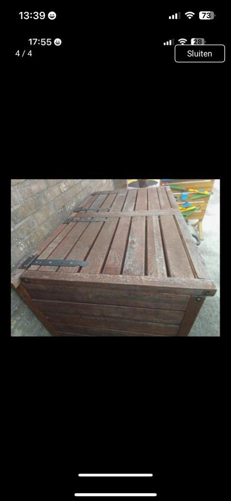 Kliko ombouw 120 Liter, Tuin en Terras, Terrasdelen en Vlonders, Zo goed als nieuw, Hout, Ophalen of Verzenden