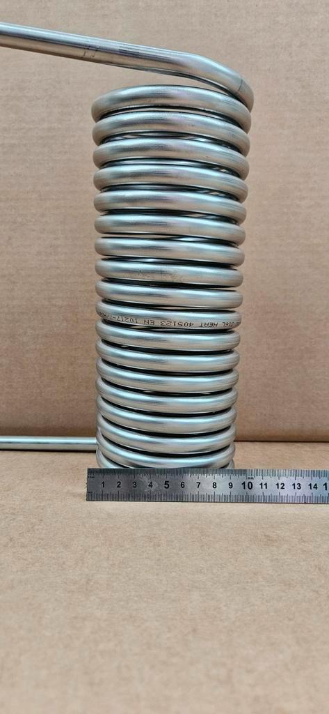 Warmtewisselaar rvs kachel verwarming, Doe-het-zelf en Verbouw, Metalen, Zo goed als nieuw, Ophalen of Verzenden