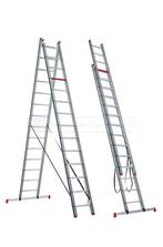 Altrex ladder 2x14, Doe-het-zelf en Verbouw, Ladders en Trappen, Ophalen, Gebruikt, Ladder, Opvouwbaar of Inschuifbaar