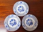 MEISSEN 3st. porseleinen bordjes, diameter 15 cm, Ophalen of Verzenden