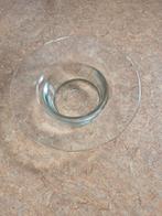 Glazen schaal hoed model, Ophalen of Verzenden, Rond, Glas