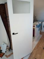 Binnendeur met Raam, wit, Ophalen, Gebruikt, Binnendeur, 200 tot 215 cm