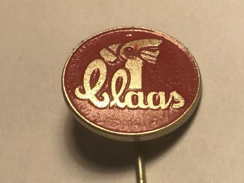 Metalen CLAAS TRAKTORENMERK Speld (Rood/Metaalkleur)., Verzamelen, Speldjes, Pins en Buttons, Zo goed als nieuw, Speldje of Pin