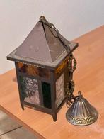 Amsterdamse School Hanglamp, Huis en Inrichting, Lampen | Hanglampen, Ophalen of Verzenden, Gebruikt, Glas, Minder dan 50 cm